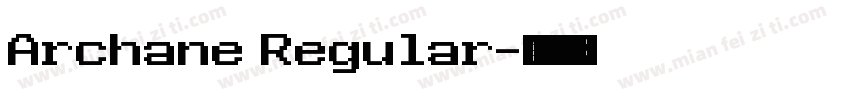 Archane Regular字体转换